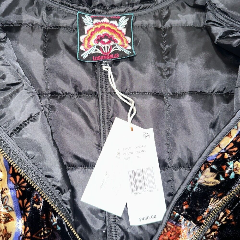 New Johnny Was Dolman Quilted Jacket Sezanz, Size XXL $480 - Picture 7 of 9